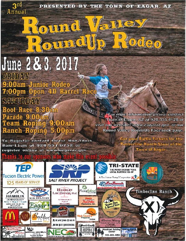 Round Valley Round-Up Rodeo flier (image)